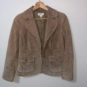Anne Taylor Loft suede blazer